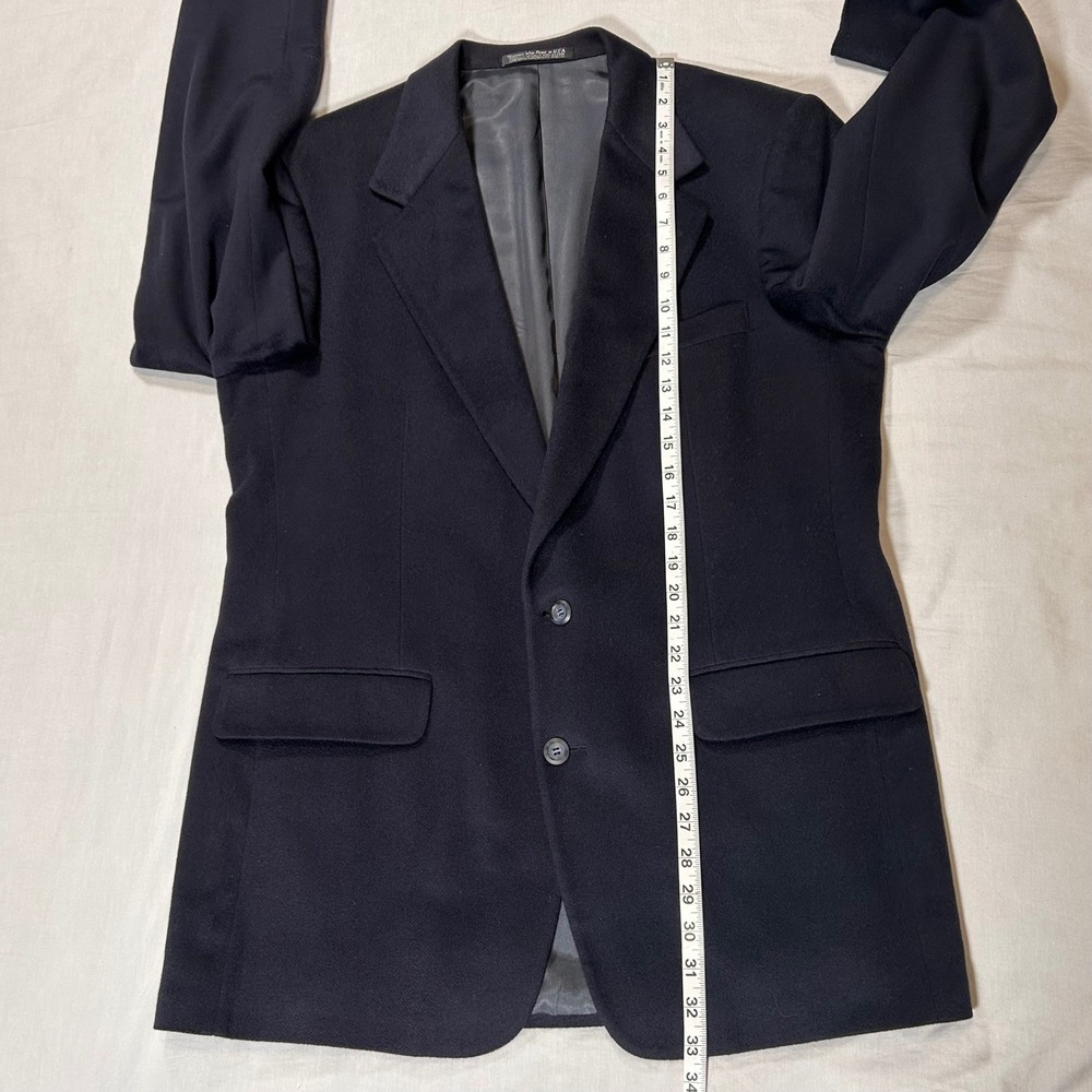 Southampton 100% Cashmere Men's 43L Blazer Dress Sports Coat Navy Blue VTG - Picture 3 of 10